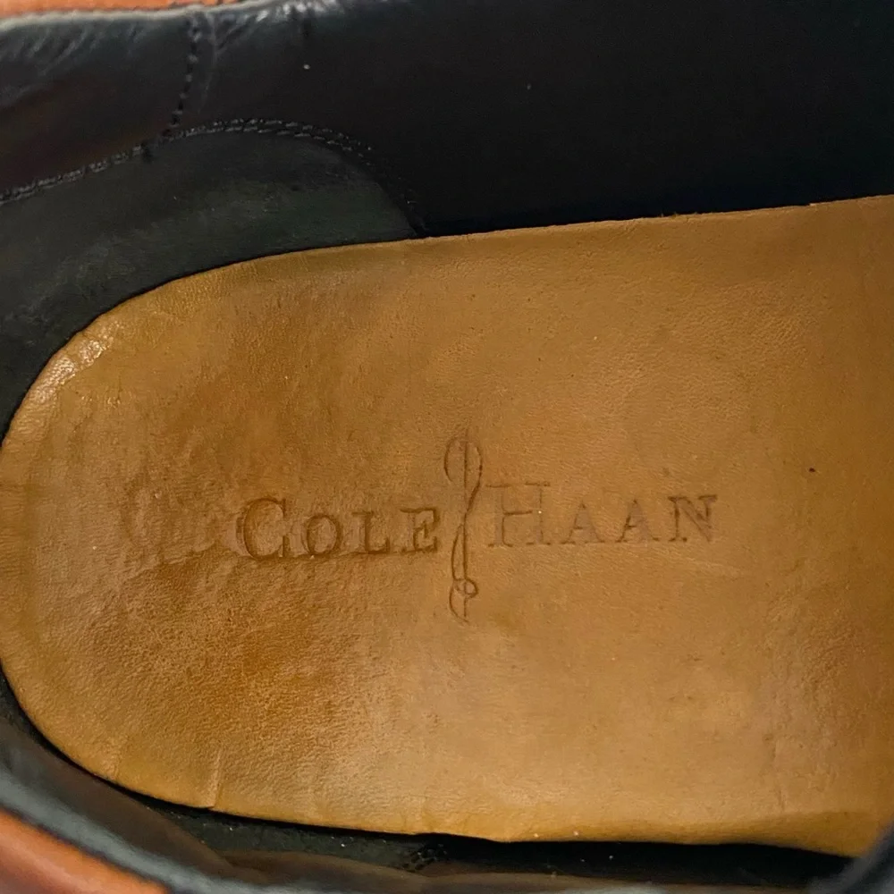 Cole Haan Zeno Black Leather Slip On Loafers Men’s Size 10.5 M
